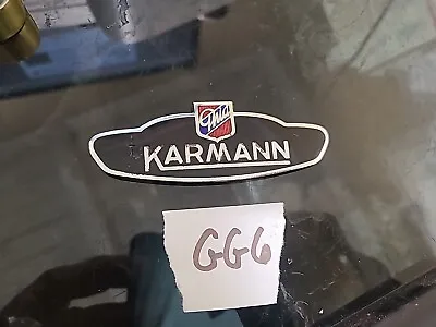 Vintage Volkswagen Karmann Ghia Enamel Emblem Badge Display Piece • $24.99