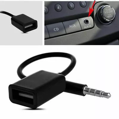 AUX Jack Audio Input Cord Cable Car MP3 Male To USB Port Adapter Accessory 3.5mm • $2.30