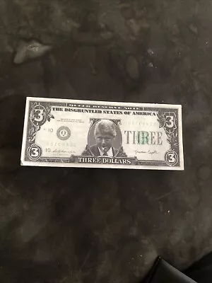 Set Of 25 1996 CLINTON  AMUSED  $3 Dollar Bills By Slick Times Novelty NEW! • $5