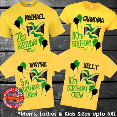 £9.99 • Buy Jamaica Birthday Personalised T-shirts Party Family Friends Jamaican