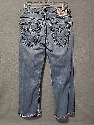 True Religion Billy Super T Distressed Jeans Grunge Men's Size 32x28 Made In USA • $49.93
