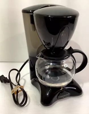 Continental Electric Small Coffee Maker  Max 4 Cups Color Black Simple Switch • $15.77