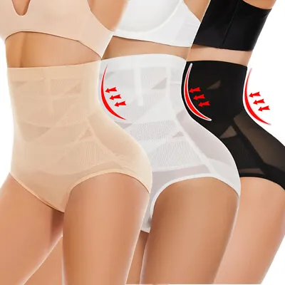 Women Slimming Tummy Control Knickers High Waist Shaper Briefs Underwear Panties • £9.79