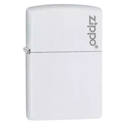 Zippo YSD 214ZL White Matte 5 Sides Matte Finish   Gift Box Set (Oil   Flint • £98.77