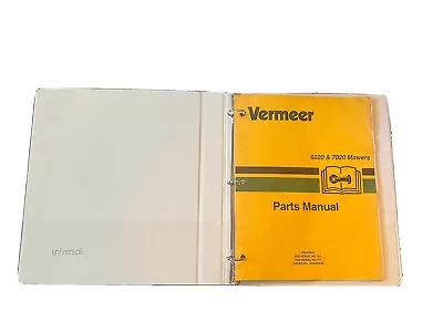 VERMEER 6020/7020 MOWER  PARTS Manual • $49.99