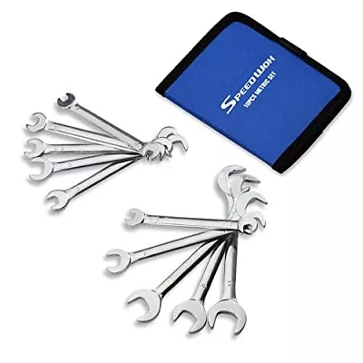 Mini Double Open End Wrench Set Metric 4mm-11mm 10pcs Super-Thin Angle Head O... • $23.31