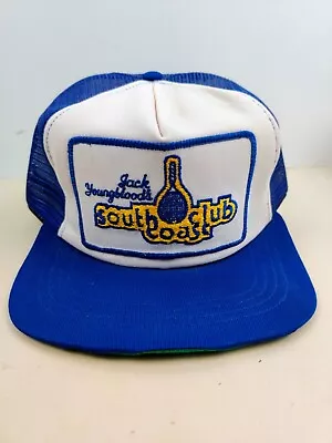 Vintage New Era USA MADE Jack Youngbloodbsouth Coast Tennis Trucker Hat Snapback • $33