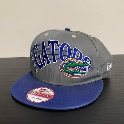 Florida Gators Hat New Era 9Fifty Snapback Adjustable Gray Blue NCAA • $0.99