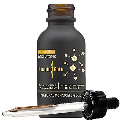 MONATOMIC WHITE POWDER GOLD LIQUID ORMUS FourRealms MONATOMIC GOLD LIQUID • $29.95