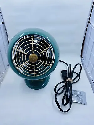 Vintage Vornado Retro 2 Speed Table Desk Fan Turquoise Blue Works Great • $60