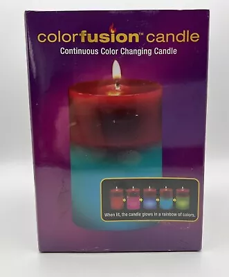 Colorfusion Candle Continuous Color Changing Candle / Red Top 3 X 4 1/4” • £12.05