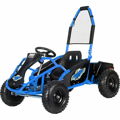 MotoTec Mud Monster Kids 48v 1000w Go Kart Full Suspension - BLUE GREEN And RED • $924