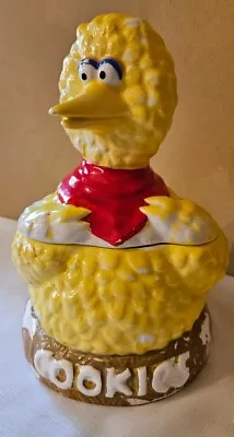 Vintage 1970s Sesame Street Big Bird Muppets Inc. Ceramic Cookie Jar  • $32