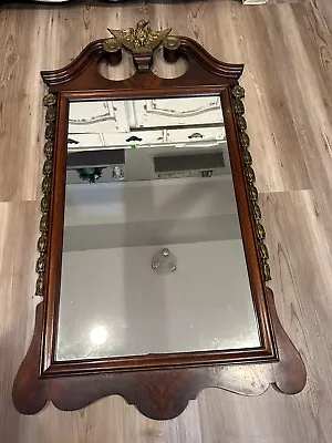Vintage Imperial Mahogany Eagle Mirror. • $75