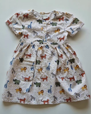 £3.99 • Buy Baby Girls Jojo Maman Bebe Short Sleeved Safari Animal Print Dress, Size...