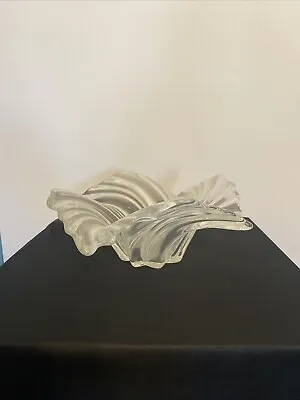 MIKASA Belle Epoque Swirl Wave Crystal Bowl Glass Brilliant • $25