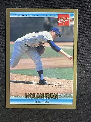 $1.29 • Buy 1992 Donruss Coke Coca-Cola Nolan Ryan Baseball Cards You Pick Inserts