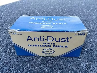 Vintage Binney & Smith No.1405 Anti-Dust White Dustless Chalk Crayola Markers • $36