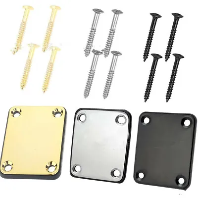 Electric/Jazz/Bass Guitar Neck Plate W/ Screw For Fender Stratocaster Telecaster • $6.99
