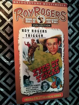 1948 ROY ROGERS - RARE VHS VIDEO - EYES Of TEXAS  [ BRIDGESTONE ] 1997 • $9.98