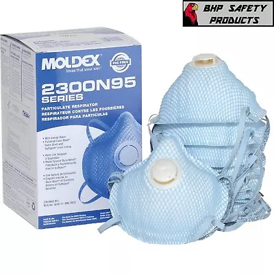 Moldex 2300 N95 Particulate Respirator Mask W/ Breathing Exhalation Valve 10/Box • $35.99