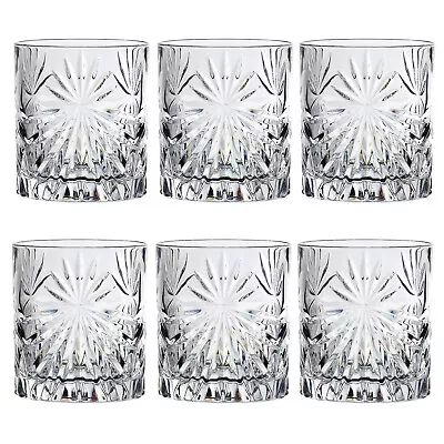 Set Of 6 Shot Glasses Tumbler Classic Cocktails Whiskey Premium Crystal Clear • £15.95