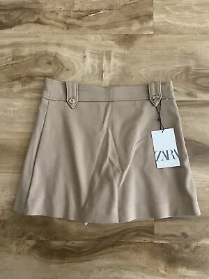 Zara Girls Skort Skirt Tan NWT Size 11 / 12 • $13