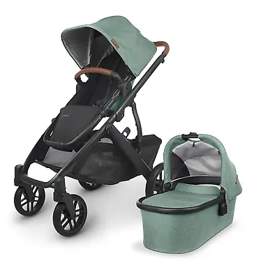 Vista V2 Stroller - Gwen (Green Mélange/Carbon/Saddle Leather) • $1431.99