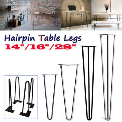 Metal Furniture Legs Modern Furniture Sofa Table Hairpin Table Legs • £15.98
