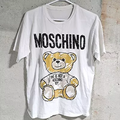 Moschino AEFFE SPA Mens Cotton Short Sleeve T Shirt Size Medium • $42.99