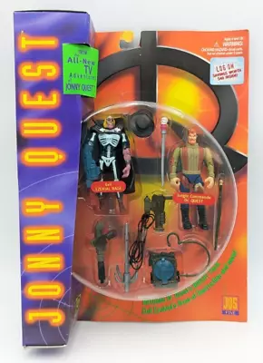 Vintage 1995 Jonny Quest Ezekial Rage & Dr. Quest 2 Pack Figures  Sealed New MOC • $30