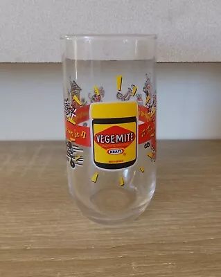 Vintage Kraft Vegemite Drinking Glass Tumbler - Vgc • $10