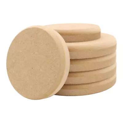 Circle Rounded Edge 12mm 18mm Thick MDF Blanks Cake Drum Diameter Shapes Wood • £3.08