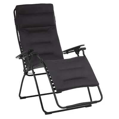 Lafuma Futura XL Recliner Air Comfort LFM3125  Acier Black 6135 • £330.99