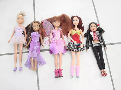 Mixed Lot Of 5 Dolls  Disney Mattel  One Is Singing McKenzie 9-12  W/ Clothes • $20.39