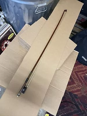 Old Violin Cello Bow French Signed  M. BAZIN 4/4 61 Grams 29-3/8  • $50