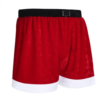 US Sexy Mens Santa Claus Christmas Underwear Xmas Costume Holiday Boxer Shorts • $10.79