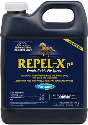 $60.80 • Buy Farnam Repel-X Pe Emulsafiable Fly Spray For Horses, Concentrate, 32 Oz