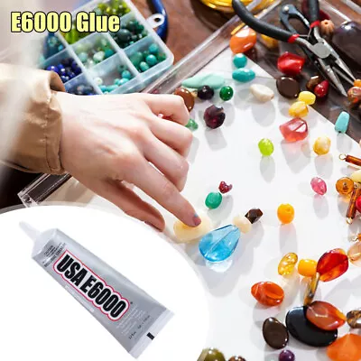 3 TUBES E6000 CRAFT Jewelry GLUE ~ Glass Tile Wood Leather 110ml • $24.99