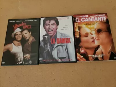 Lot Of 4 Latino Music Dvd Movies La Bamba Mambo Kings El Cantante Jennifer Lopez • $16