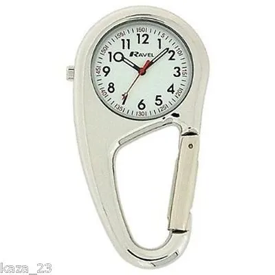 Ravel Clip On Unisex Carabiner Clip On Belt Pocket Nurses Doctor Fob Watch  • £9.95