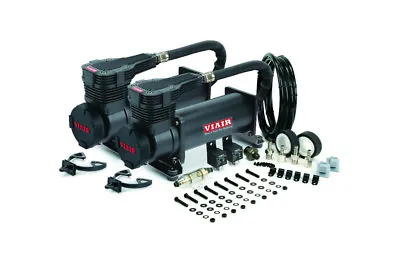 VIAIR Dual 485C Stealth Black Air Compressors Kit For Cars & Trucks- 12V 200 PSI • $541.95
