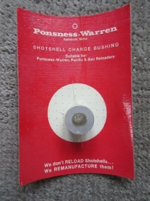$6.50 • Buy New Ponsness-Warren Powder Charge Bushings (Various Sizes)