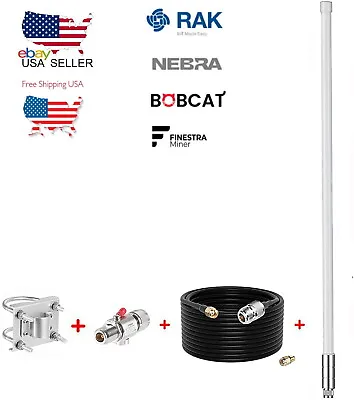 8dBi Long-Range LoRa Gateway 915MHz Antenna For Helium RAK Hotspot HNT Miner • $54