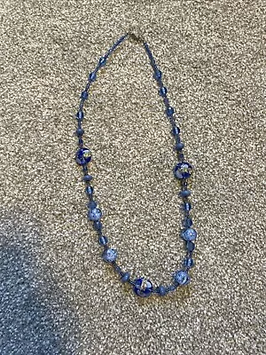 Stauer Vintage  Blue Aventurina Murano Glass Necklace • $10