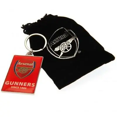 £6.13 • Buy Arsenal F.C Deluxe Key Ring ( Gunners ) Inc Free Velvet Gift Bag