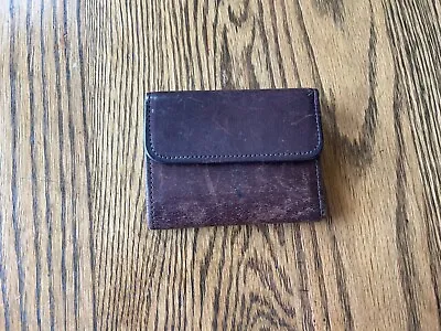 Vintage Coach Brown Leather Wallet With Coin Pocket • $39.99