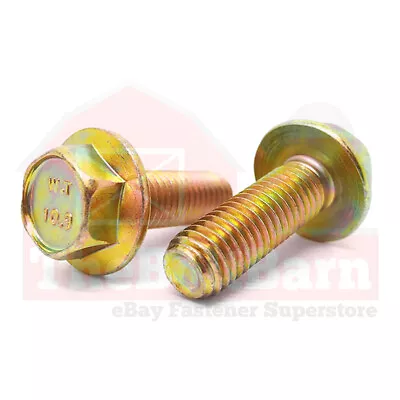 M8-1.25 Class 10.9 Hex Flange Screws Frame Bolts Zinc Yellow (Pick Length &Qty) • $329.99