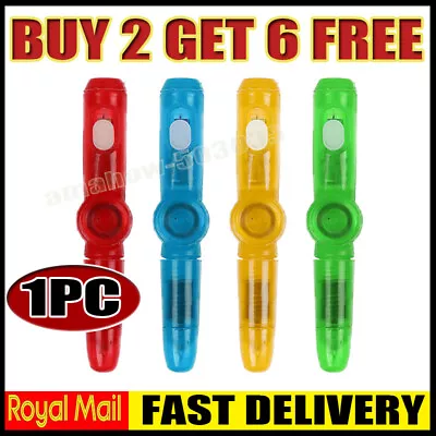 1pc Fidget Spinner Light Up Pen Sensory Toy Autism Stress Relief ADHD Games 2+6 • £2.82