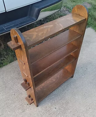 1800's Mission Quarter Sawn Oak Pegged Bookshelf • $399